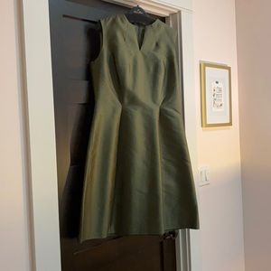 Brand New Green Silk/Cotton Lafayette 148 Dress